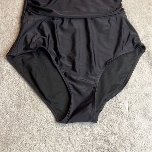 NWT Jones New York Black One Piece Swimsuit - Size Medium - Picture 3 of 14